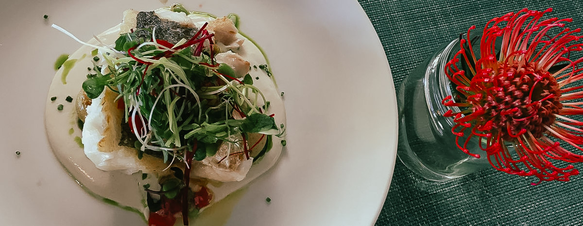 The salad I ordered at a local restaurant at the Cape of Good Hope in Cape Town, South Africa—fingers crossed that every last ingredient in it came from local producers