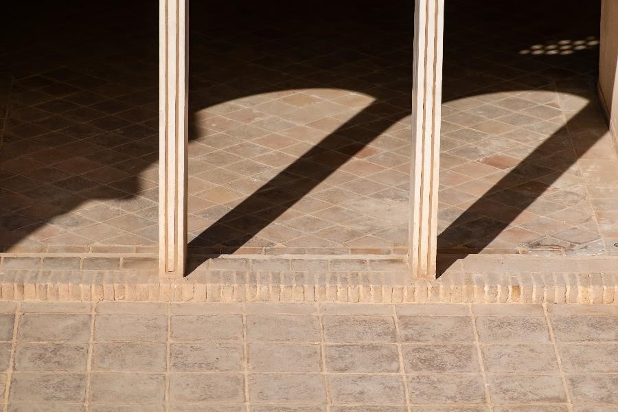 Sunlight shone directly on it throughout the day, bathing the room in light